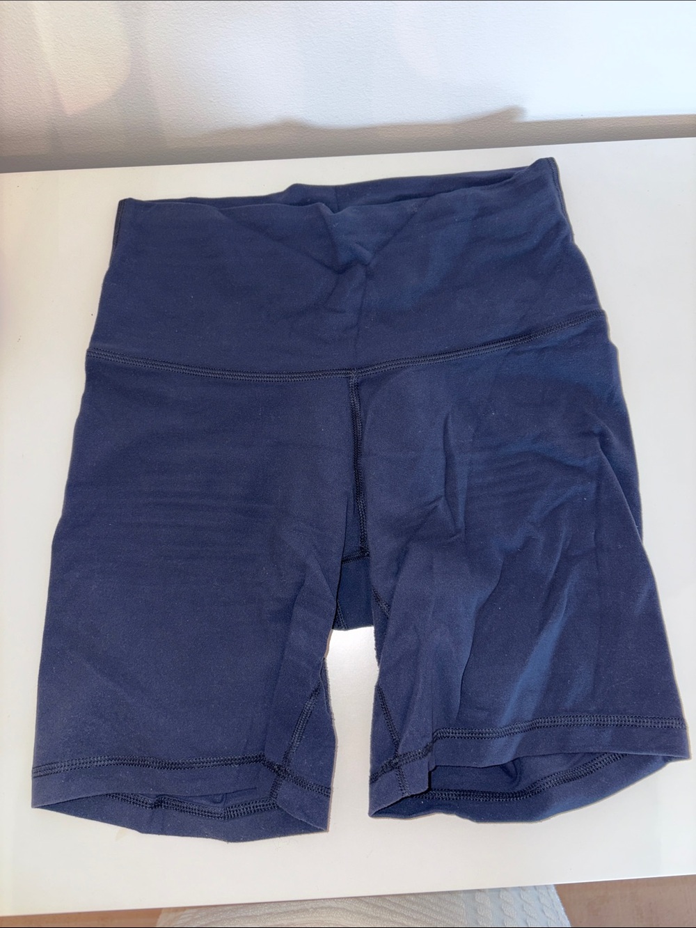 Aritzia 7” Navy Blue Biker Shorts